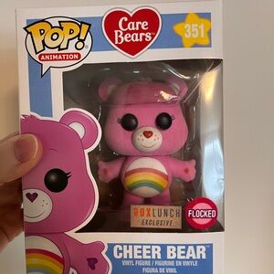 Funko Pop! Animation Cheer Bear Pink Flocked Figure box lunch exclusive
